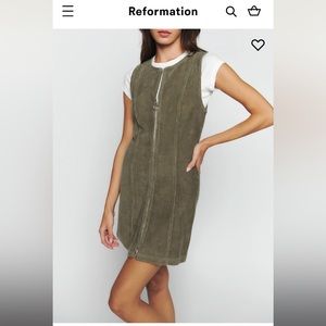 Reformation - Suzie Corduroy Mini Dress size 12 NWT